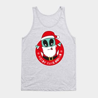 Alien Santa Claus Tank Top